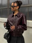 Leather  Warm Jacket