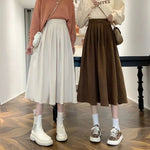 High Waist Pleated Autumn Winter Skirt