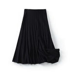 High Waist Knit Dress Solid Color Female Classic Skirt