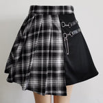 Irregular High Waist Hip Hop Clubwear  Mini Pleated Skater Skirt