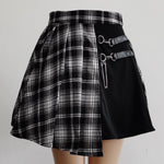 Irregular High Waist Hip Hop Clubwear  Mini Pleated Skater Skirt