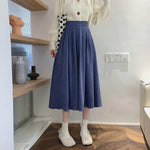 High Waist Pleated Autumn Winter Skirt