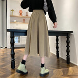 High Waist Pleated Autumn Winter Skirt