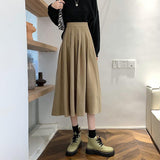 High Waist Pleated Autumn Winter Skirt