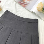 High Waist   School Uniform Mini Skirts