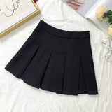 High Waist   School Uniform Mini Skirts