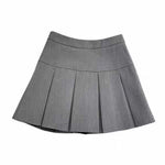 High Waist   School Uniform Mini Skirts