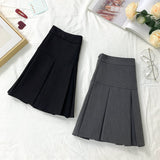 High Waist   School Uniform Mini Skirts