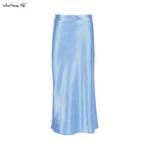 High Waisted Summer Long Skirt