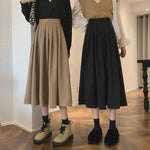 High Waist Pleated Autumn Winter Skirt