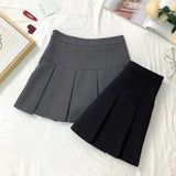 High Waist   School Uniform Mini Skirts