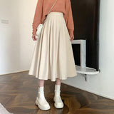 High Waist Pleated Autumn Winter Skirt