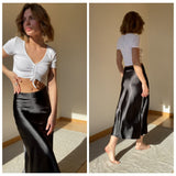 High Waisted Summer Long Skirt