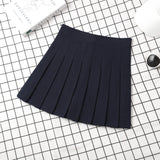 High Waist School Girl Uniform skirt