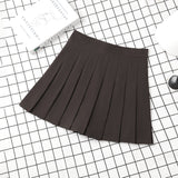 High Waist School Girl Uniform skirt