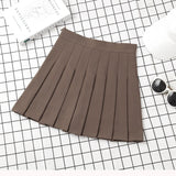 High Waist School Girl Uniform skirt