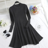 Womens' Long Sleeve Sweater Dress