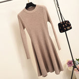 Womens' Long Sleeve Sweater Dress