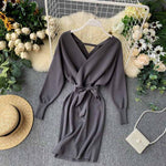 Women Knitted Sweater Dress