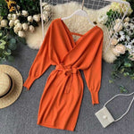 Women Knitted Sweater Dress