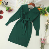 Women Knitted Sweater Dress